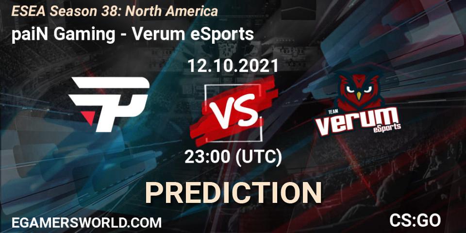 ChocoCheck - Verum eSports: прогноз. 13.10.2021 at 00:00, Counter-Strike (CS2), ESEA Season 38: North America 