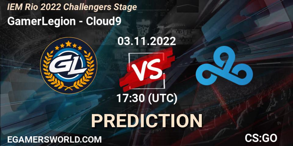 GamerLegion - Cloud9: прогноз. 03.11.2022 at 18:15, Counter-Strike (CS2), IEM Rio 2022 Challengers Stage
