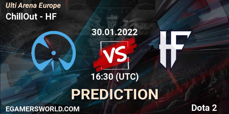ChillOut - HF: прогноз. 30.01.2022 at 14:56, Dota 2, Ulti Arena Europe