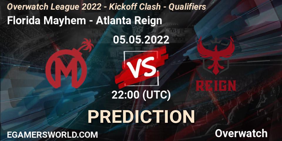 Florida Mayhem - Atlanta Reign: прогноз. 05.05.2022 at 22:15, Overwatch, Overwatch League 2022 - Kickoff Clash - Qualifiers