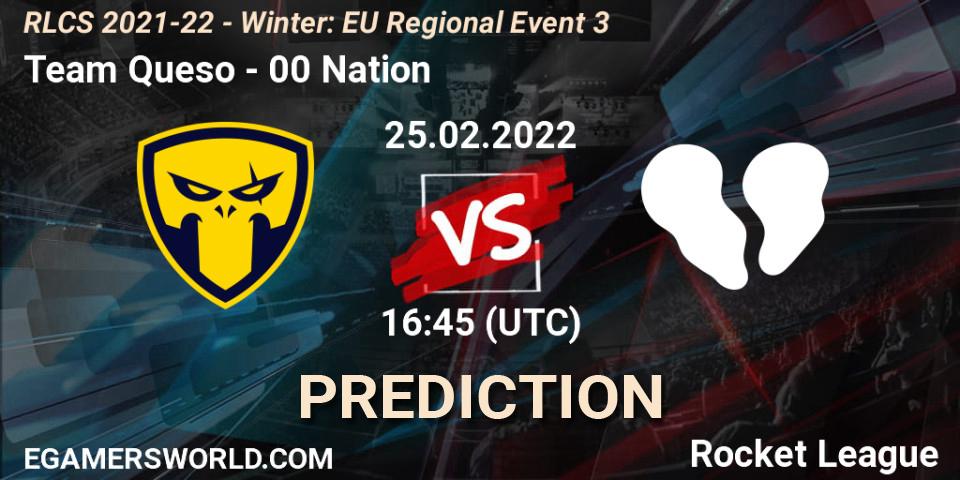 Team Queso - 00 Nation: прогноз. 25.02.22, Rocket League, RLCS 2021-22 - Winter: EU Regional Event 3