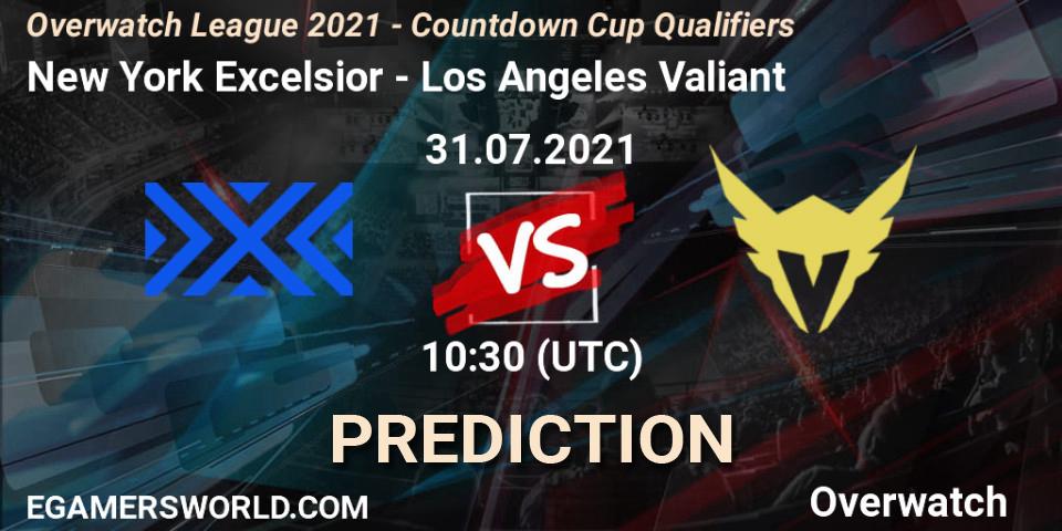 New York Excelsior - Los Angeles Valiant: прогноз. 31.07.2021 at 10:30, Overwatch, Overwatch League 2021 - Countdown Cup Qualifiers