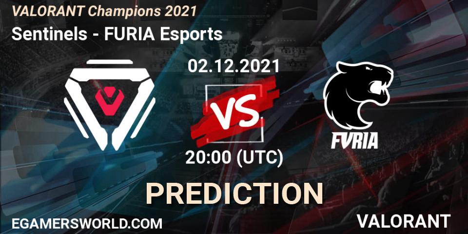Sentinels - FURIA Esports: прогноз. 02.12.2021 at 18:00, VALORANT, VALORANT Champions 2021