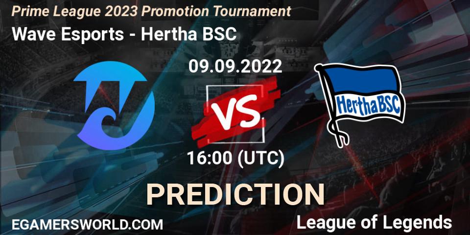 Wave Esports - Hertha BSC: прогноз. 13.09.2022 at 16:00, LoL, Prime League 2023 Promotion Tournament