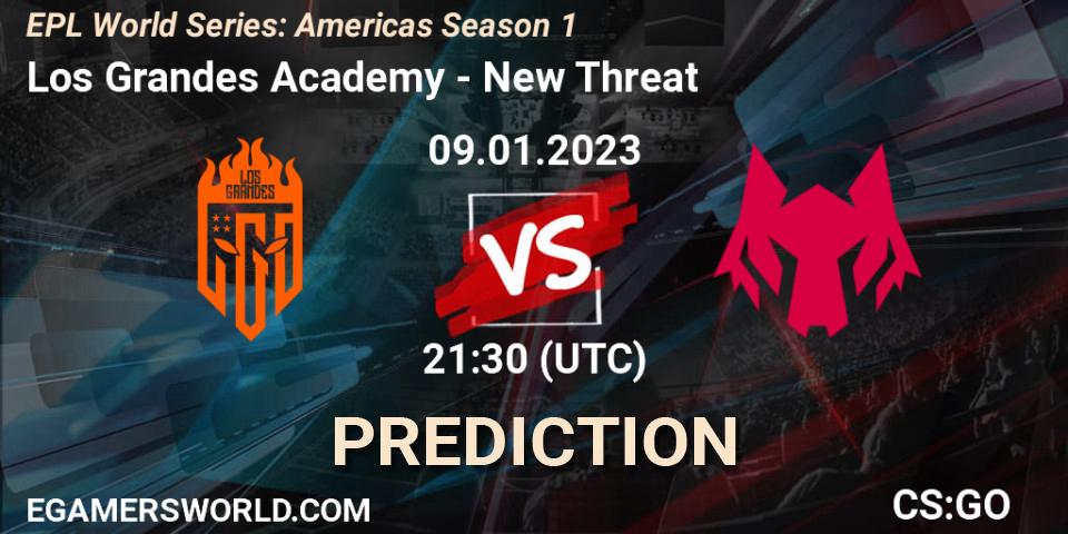 Los Grandes Academy - New Threat: прогноз. 09.01.2023 at 21:30, Counter-Strike (CS2), EPL World Series: Americas Season 1
