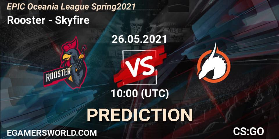 Rooster - Skyfire: прогноз. 26.05.21, CS2 (CS:GO), EPIC Oceania League Spring 2021