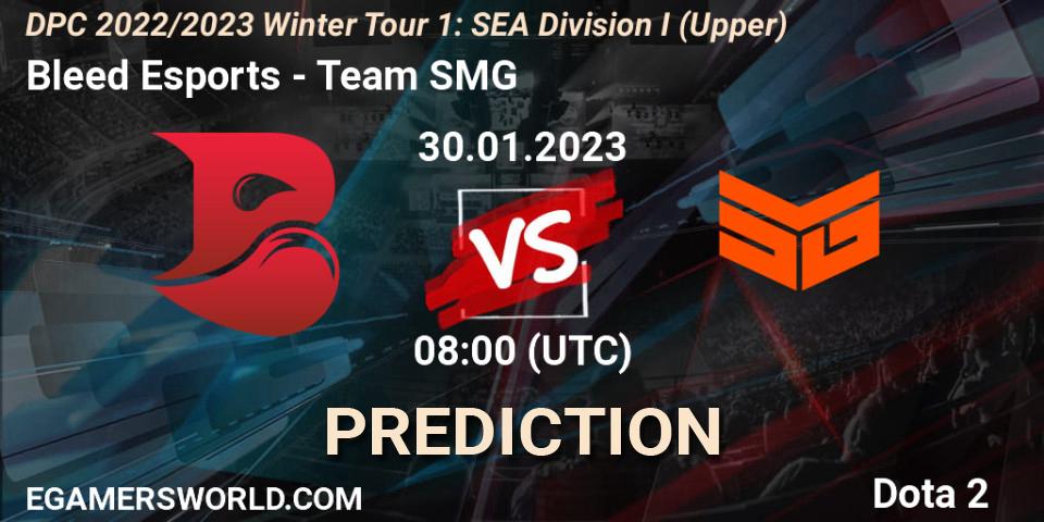 Bleed Esports - Team SMG: прогноз. 30.01.23, Dota 2, DPC 2022/2023 Winter Tour 1: SEA Division I (Upper)