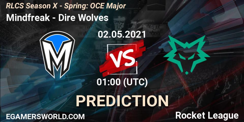 Mindfreak - Dire Wolves: прогноз. 02.05.2021 at 00:45, Rocket League, RLCS Season X - Spring: OCE Major
