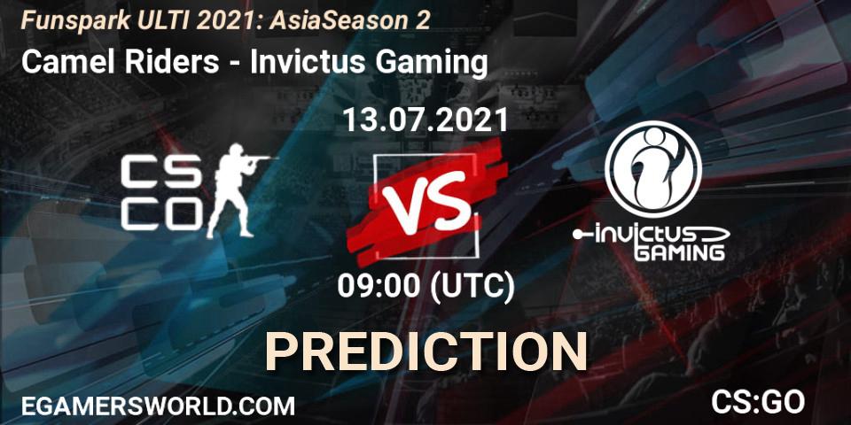 Camel Riders - Invictus Gaming: прогноз. 13.07.2021 at 10:00, Counter-Strike (CS2), Funspark ULTI 2021: Asia Season 2