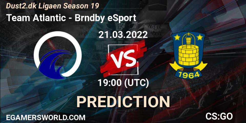 Team Atlantic - Brøndby eSport: прогноз. 21.03.2022 at 19:00, Counter-Strike (CS2), Dust2.dk Ligaen Season 19