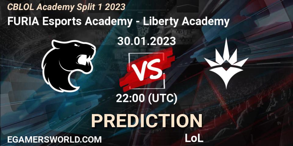FURIA Esports Academy - Liberty Academy: прогноз. 30.01.23, LoL, CBLOL Academy Split 1 2023