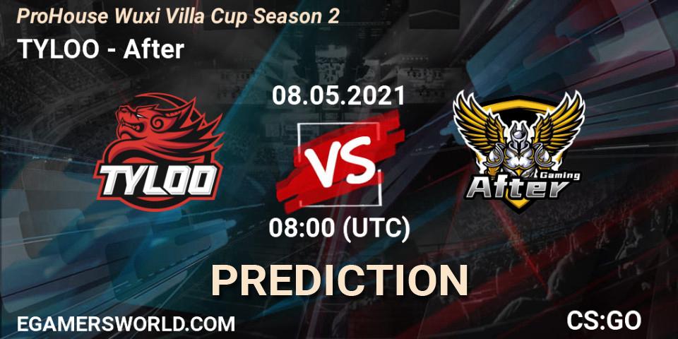 TYLOO - After: прогноз. 08.05.2021 at 08:45, Counter-Strike (CS2), ProHouse Wuxi Villa Cup Season 2