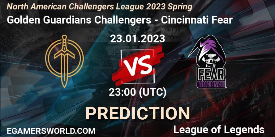 Golden Guardians Challengers - Cincinnati Fear: прогноз. 23.01.2023 at 23:00, LoL, NACL 2023 Spring - Group Stage