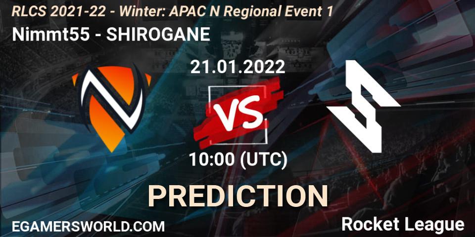 Nimmt55 - SHIROGANE: прогноз. 21.01.2022 at 10:00, Rocket League, RLCS 2021-22 - Winter: APAC N Regional Event 1