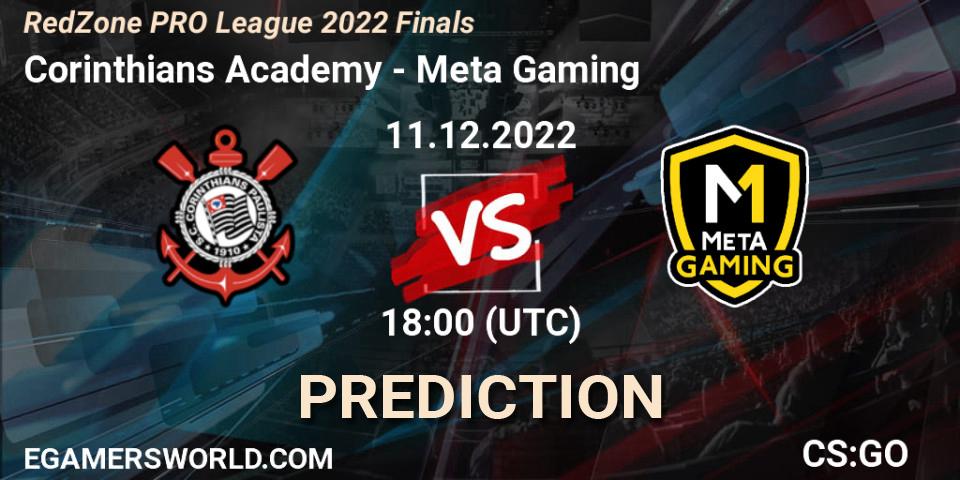 Corinthians Academy - Meta Gaming Brasil: прогноз. 11.12.22, CS2 (CS:GO), RedZone PRO League 2022 Finals