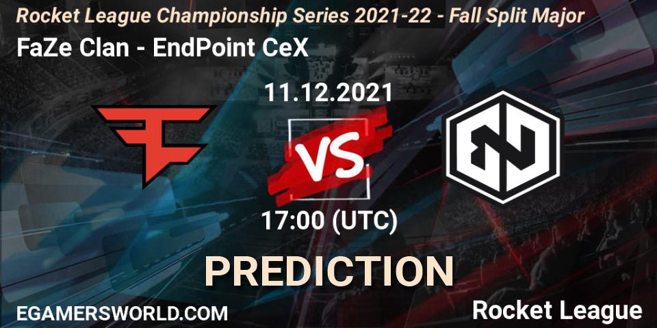 FaZe Clan - EndPoint CeX: прогноз. 11.12.2021 at 18:40, Rocket League, RLCS 2021-22 - Fall Split Major