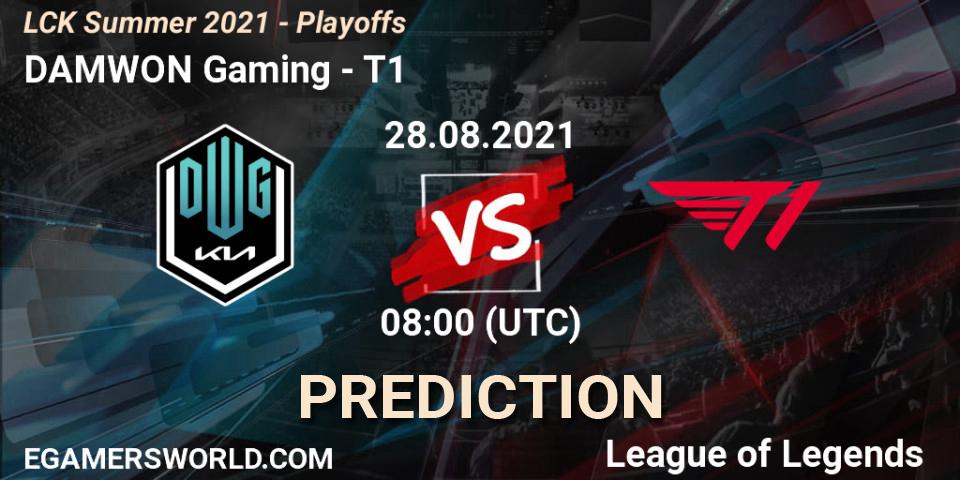 DAMWON Gaming - T1: прогноз. 28.08.2021 at 08:30, LoL, LCK Summer 2021 - Playoffs