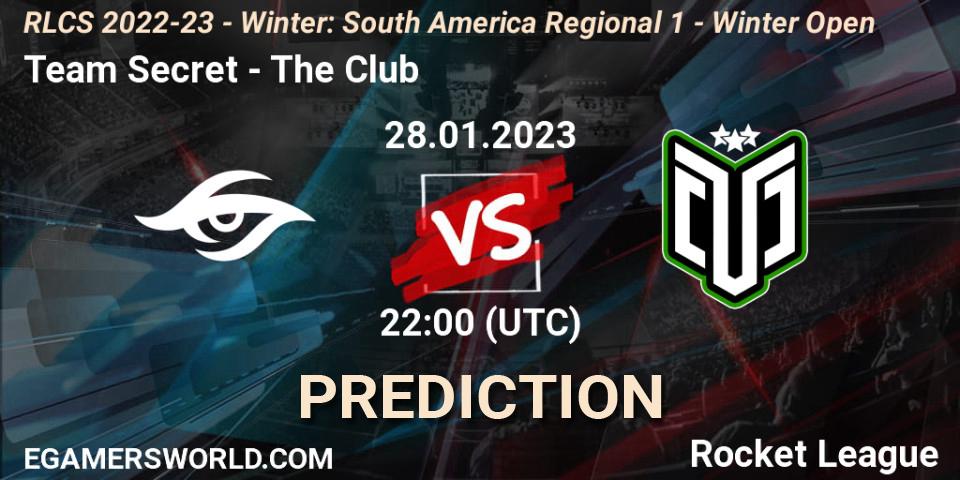 Team Secret - The Club: прогноз. 28.01.23, Rocket League, RLCS 2022-23 - Winter: South America Regional 1 - Winter Open
