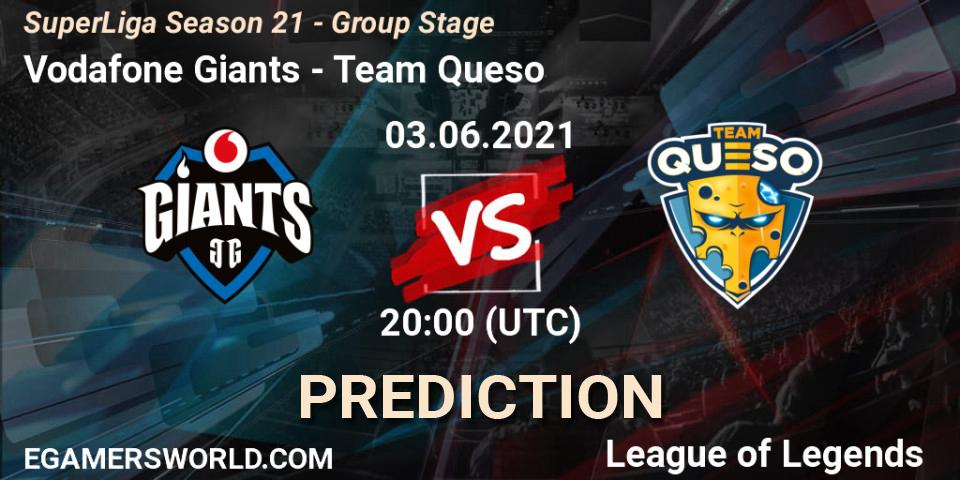 Vodafone Giants - Team Queso: прогноз. 03.06.2021 at 20:15, LoL, SuperLiga Season 21 - Group Stage 