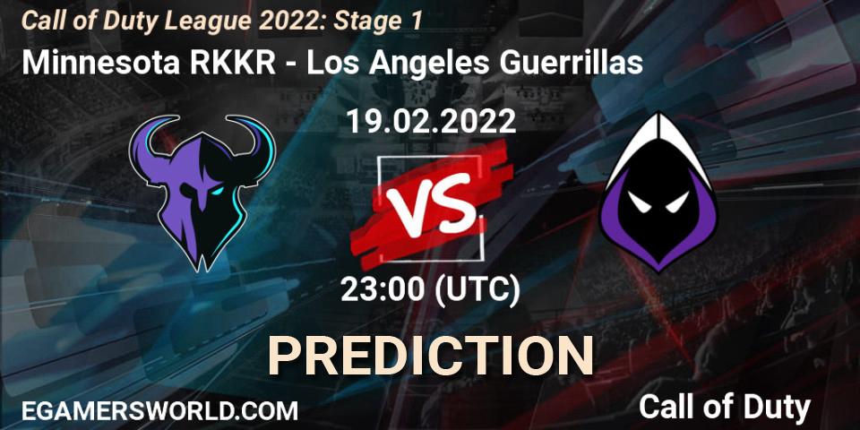 Minnesota RØKKR - Los Angeles Guerrillas: прогноз. 19.02.2022 at 23:00, Call of Duty, Call of Duty League 2022: Stage 1