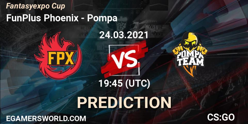 FunPlus Phoenix - Pompa: прогноз. 24.03.2021 at 19:45, Counter-Strike (CS2), Fantasyexpo Cup Spring 2021