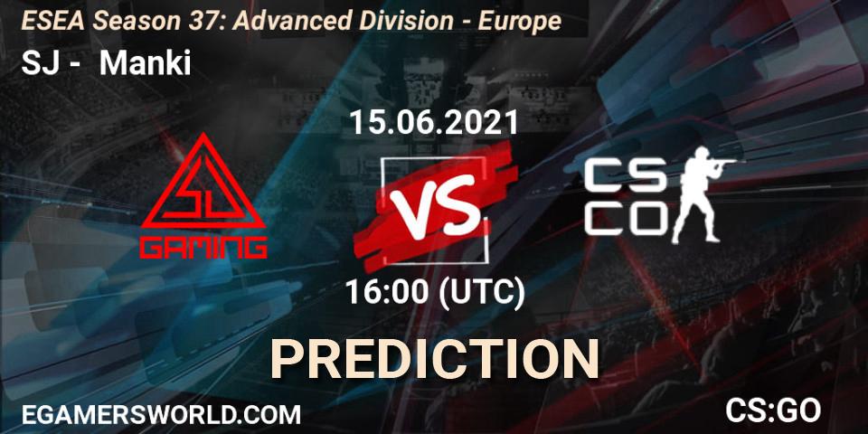 SJ - Manki: прогноз. 15.06.2021 at 16:00, Counter-Strike (CS2), ESEA Season 37: Advanced Division - Europe