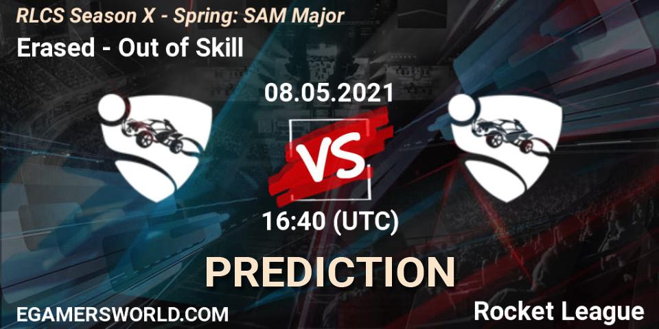 Erased - Out of Skill: прогноз. 08.05.2021 at 16:40, Rocket League, RLCS Season X - Spring: SAM Major