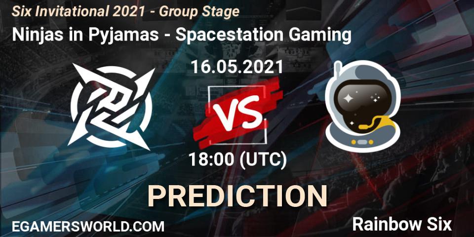 Ninjas in Pyjamas - Spacestation Gaming: прогноз. 16.05.2021 at 18:00, Rainbow Six, Six Invitational 2021 - Group Stage