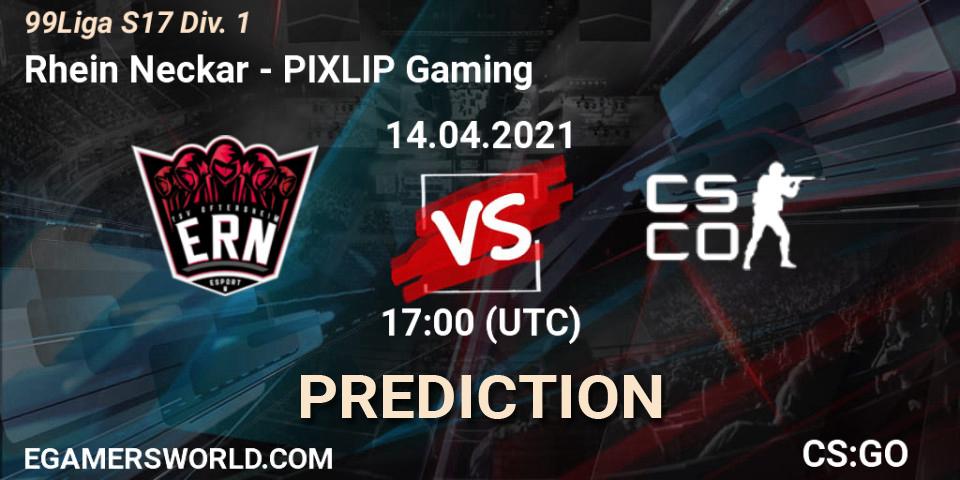 Rhein Neckar - PIXLIP Gaming: прогноз. 26.05.2021 at 17:00, Counter-Strike (CS2), 99Liga S17 Div. 1