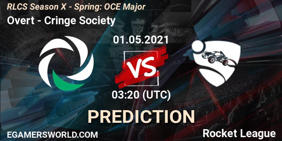 Overt - Cringe Society: прогноз. 01.05.2021 at 03:10, Rocket League, RLCS Season X - Spring: OCE Major
