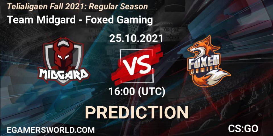 Team Midgard - Foxed Gaming: прогноз. 25.10.2021 at 16:00, Counter-Strike (CS2), Telialigaen Fall 2021: Regular Season