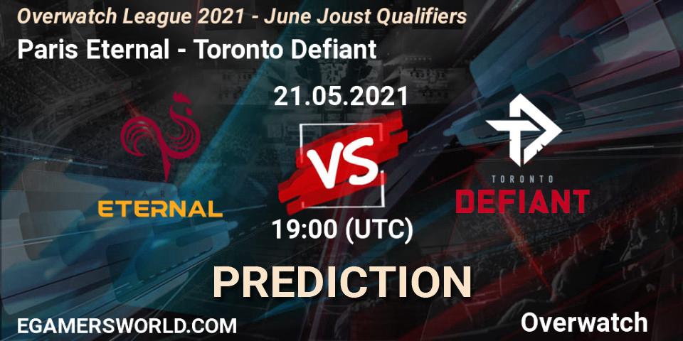Paris Eternal - Toronto Defiant: прогноз. 21.05.2021 at 19:00, Overwatch, Overwatch League 2021 - June Joust Qualifiers