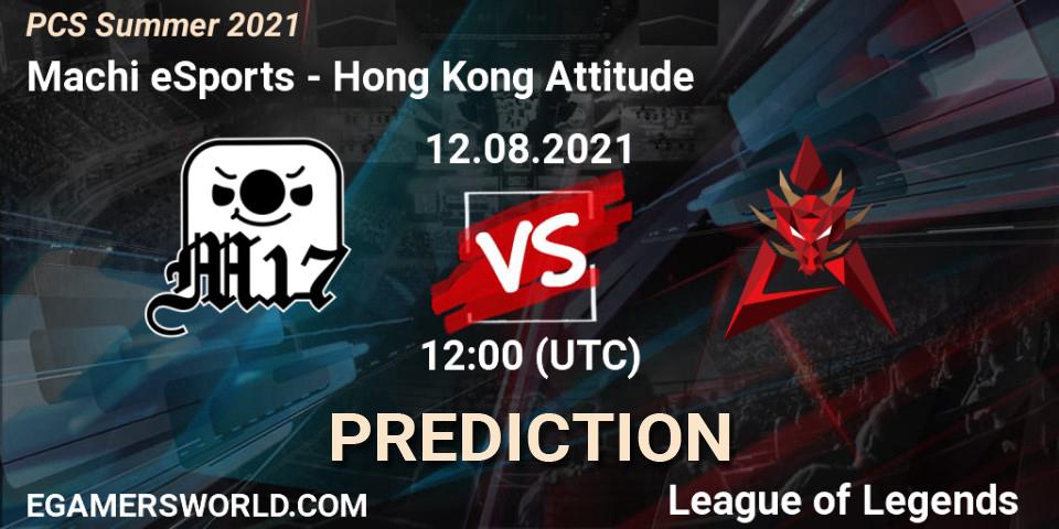 Machi eSports - Hong Kong Attitude: прогноз. 12.08.21, LoL, PCS Summer 2021