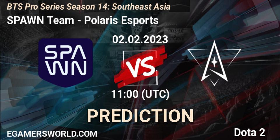SPAWN Team - Polaris Esports: прогноз. 02.02.23, Dota 2, BTS Pro Series Season 14: Southeast Asia
