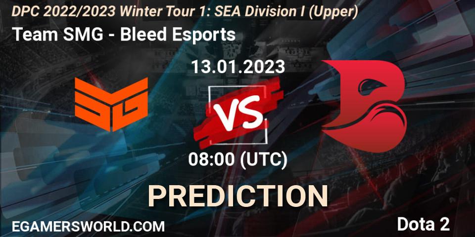 Team SMG - Bleed Esports: прогноз. 13.01.23, Dota 2, DPC 2022/2023 Winter Tour 1: SEA Division I (Upper)