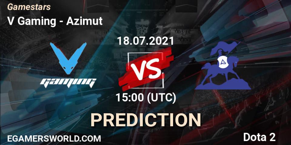 V Gaming - Azimut: прогноз. 18.07.2021 at 14:55, Dota 2, Gamestars