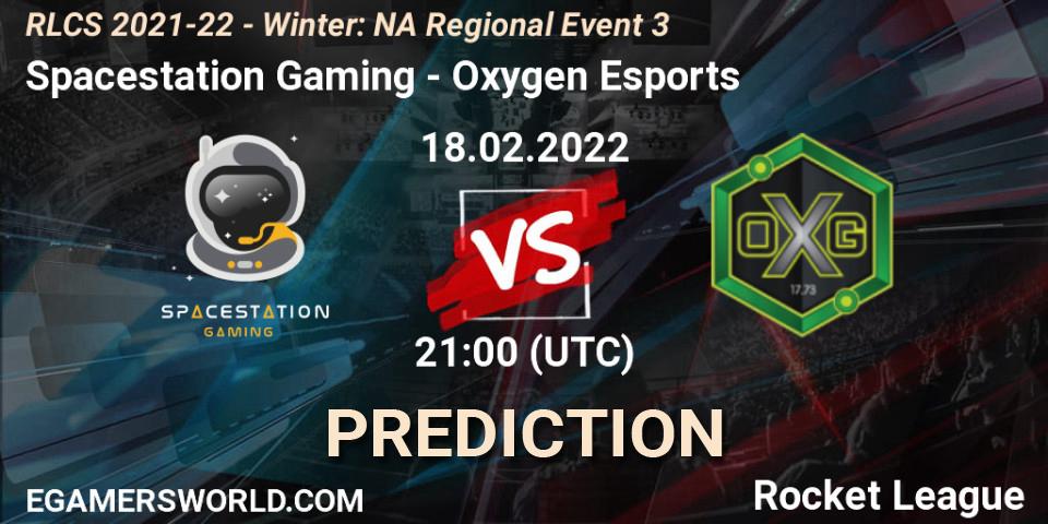 Spacestation Gaming - Oxygen Esports: прогноз. 18.02.2022 at 21:30, Rocket League, RLCS 2021-22 - Winter: NA Regional Event 3