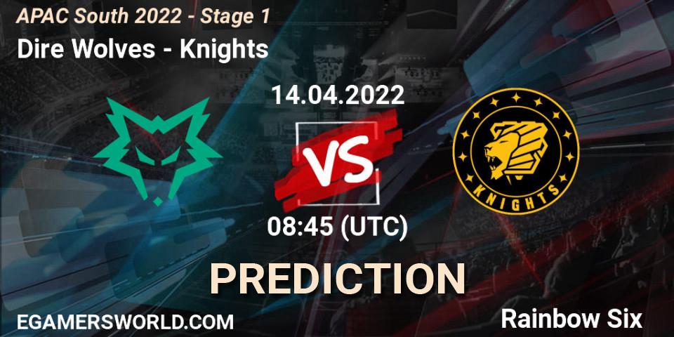 Dire Wolves - Knights: прогноз. 14.04.2022 at 08:45, Rainbow Six, APAC South 2022 - Stage 1