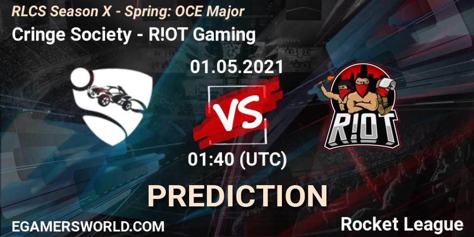 Cringe Society - R!OT Gaming: прогноз. 01.05.2021 at 01:35, Rocket League, RLCS Season X - Spring: OCE Major