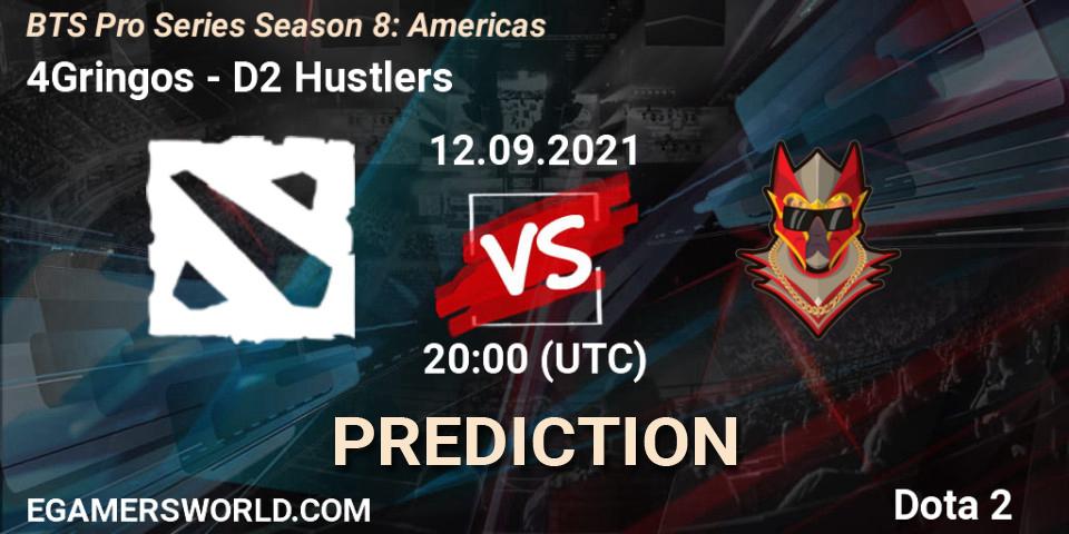4Gringos - D2 Hustlers: прогноз. 12.09.2021 at 20:29, Dota 2, BTS Pro Series Season 8: Americas