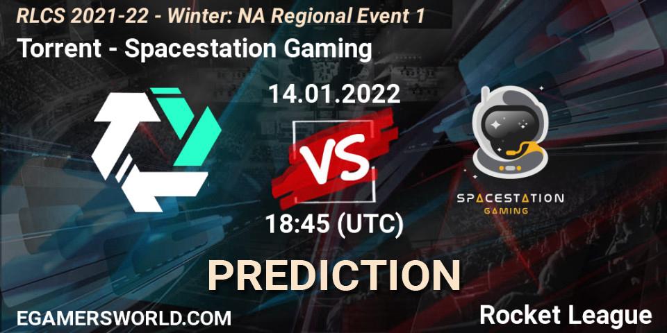 Torrent - Spacestation Gaming: прогноз. 14.01.2022 at 18:45, Rocket League, RLCS 2021-22 - Winter: NA Regional Event 1
