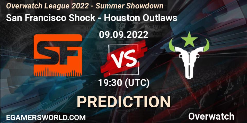 San Francisco Shock - Houston Outlaws: прогноз. 09.09.2022 at 19:30, Overwatch, Overwatch League 2022 - Summer Showdown
