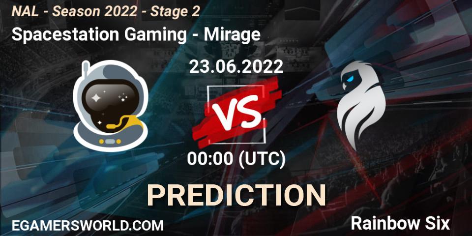 Spacestation Gaming - Mirage: прогноз. 23.06.2022 at 00:00, Rainbow Six, NAL - Season 2022 - Stage 2