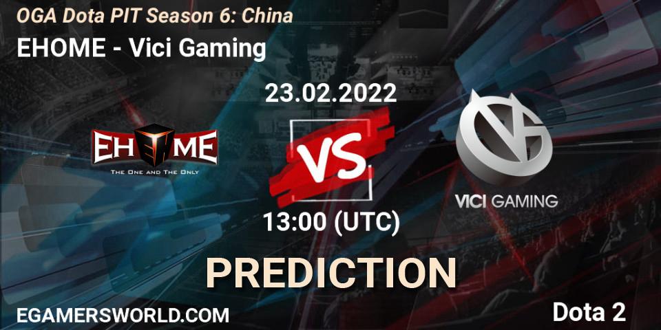 EHOME - Vici Gaming: прогноз. 23.02.2022 at 13:33, Dota 2, OGA Dota PIT Season 6: China