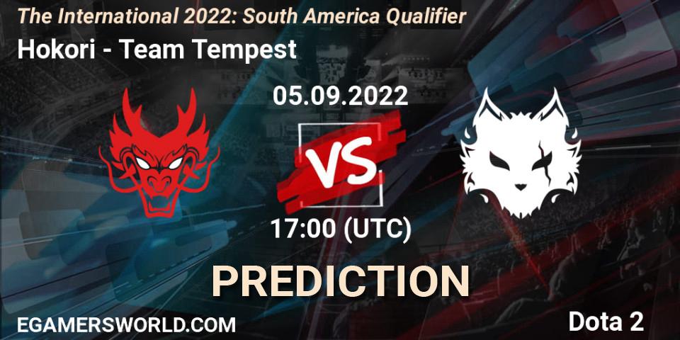 Hokori - Team Tempest: прогноз. 05.09.2022 at 16:59, Dota 2, The International 2022: South America Qualifier