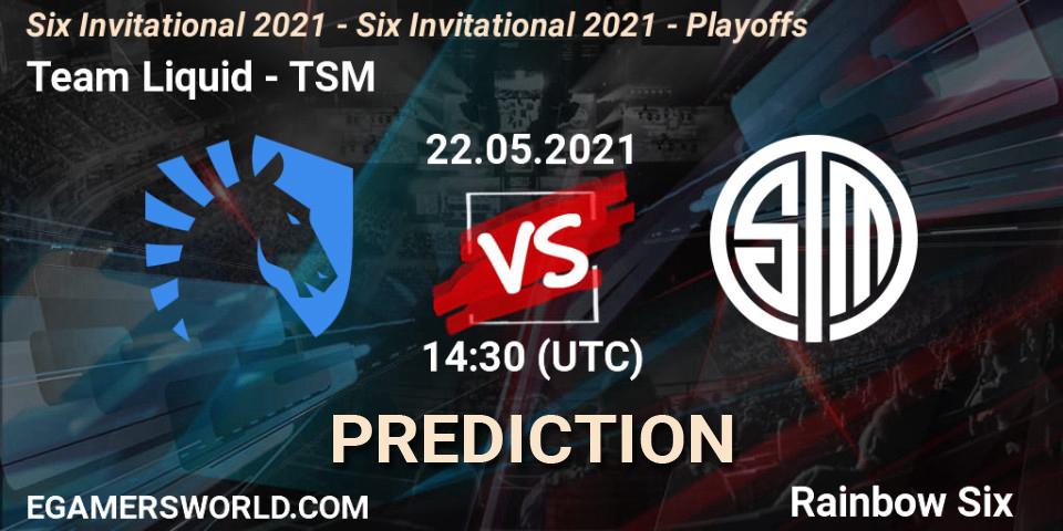 Team Liquid - TSM: прогноз. 22.05.21, Rainbow Six, Six Invitational 2021 - Six Invitational 2021 - Playoffs