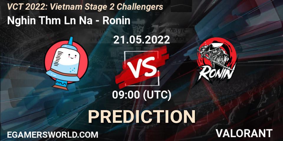 Nghiện Thêm Lần Nữa - Ronin: прогноз. 21.05.2022 at 09:30, VALORANT, VCT 2022: Vietnam Stage 2 Challengers