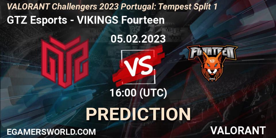 GTZ Esports - VIKINGS Fourteen: прогноз. 05.02.23, VALORANT, VALORANT Challengers 2023 Portugal: Tempest Split 1