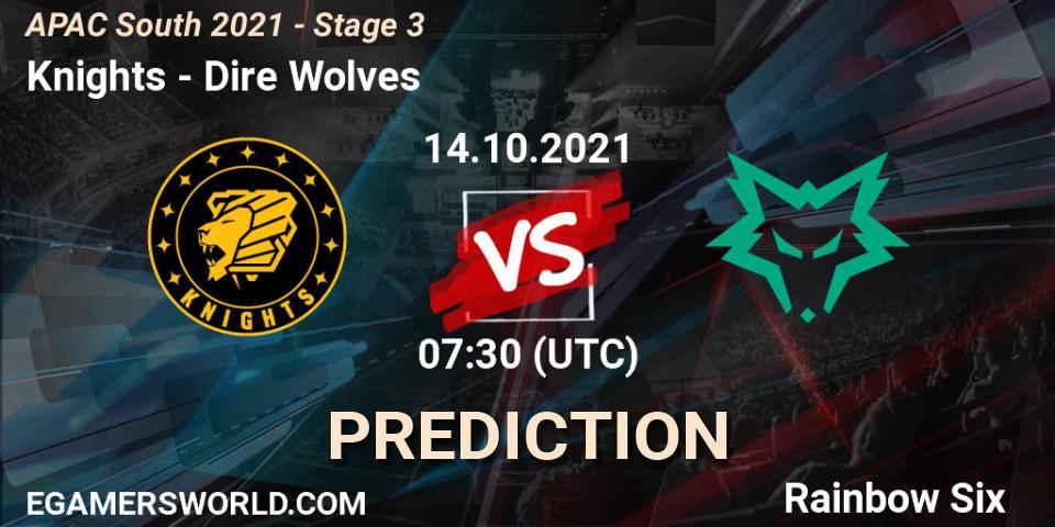 Knights - Dire Wolves: прогноз. 15.10.2021 at 07:30, Rainbow Six, APAC South 2021 - Stage 3