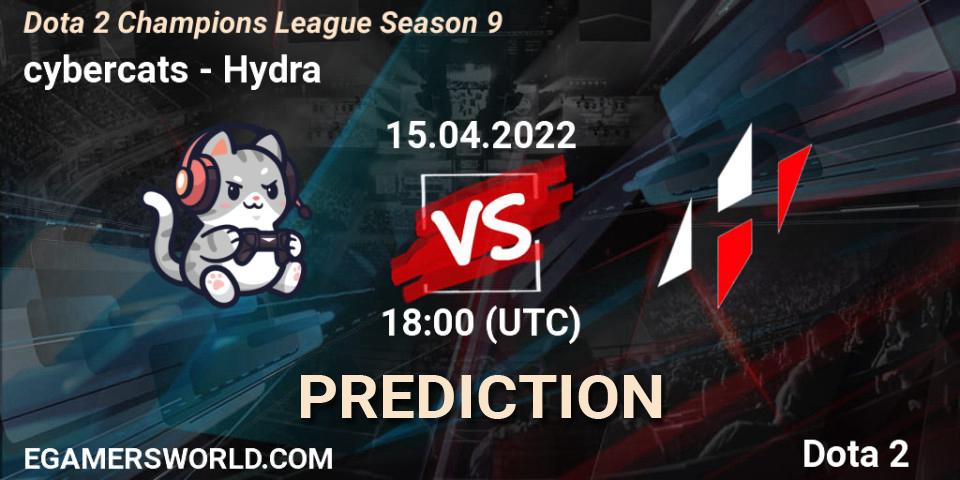 cybercats - Hydra: прогноз. 15.04.2022 at 18:00, Dota 2, Dota 2 Champions League Season 9